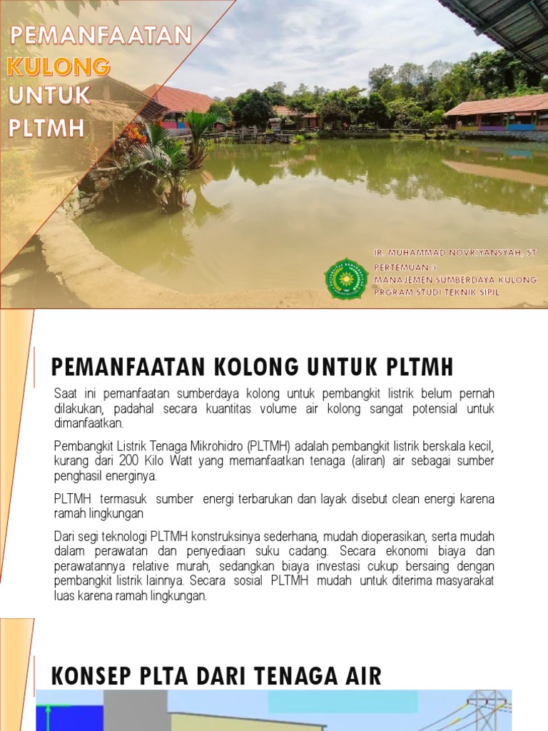 03 Pemanfaatan Kulong Untuk PLTMH-1 PDF | PDF | Sains & Matematika