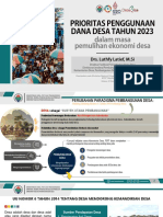 PPDD 2023 Untuk Pemulihan Ekonomi Di Desa