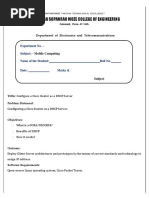 Configure A Cisco Router As A DHCP Server