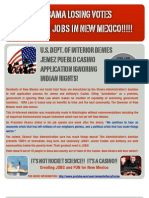 Is The Obama Administration Killing Jobs in NM by Denying The Jemez Anthony Casino Application?