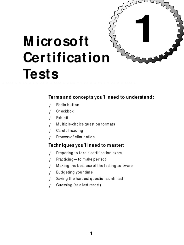 Microsoft Certification Download