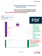 PCK Online Application For Self Sponsored Students Guide PDF