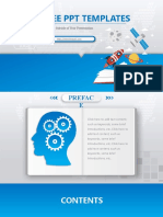 Blue Micro Stereo Style Powerpoint Template