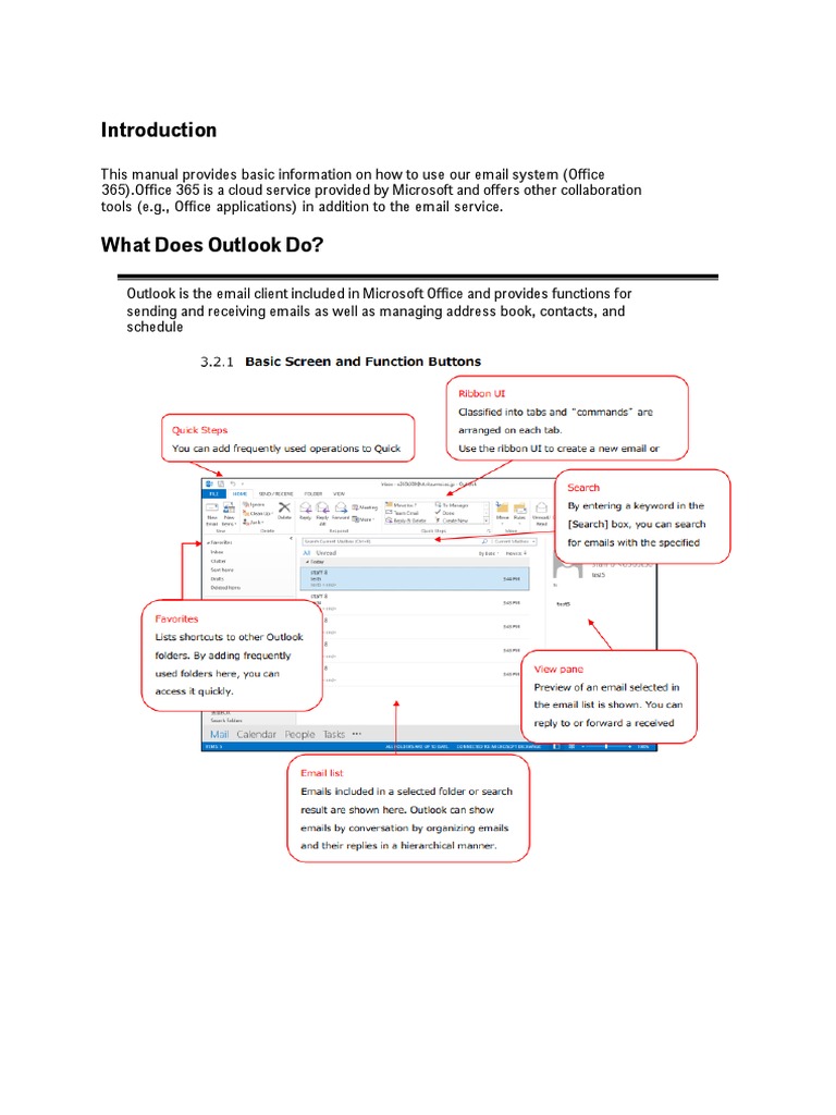 Microsoft Outlook User Manual 2023 | PDF | Microsoft Outlook | Software