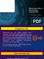 Basis Data Lanjut: Bahasa Query (SQL) & Data Definition Language (DDL)