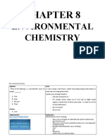 Chapter 8 Environmental Chemistry