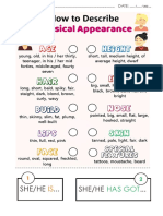 Describing People Activity TO BE or TO HAVE