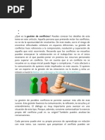 Qué Es La Gestión de Conflictos