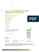 Goodrich Wall Covering Earns Singapore Green Certification