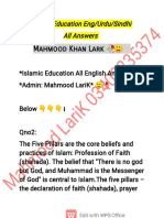 Islamic Ed Full Urdu Eng Sindhi