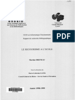 Le Secourisme A L Ecole PDF