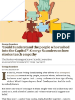 Could I Understand The People Who Rushed Into The Capitol - ' - George Saunders On How Stories Teach Empathy - George Saunders - The Guardian