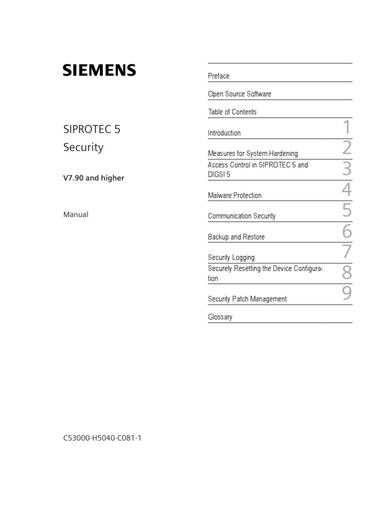 SIP5 Security V07.90 Manual C081-1 en PDF | PDF | Security | Computer ...