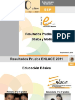 Resultados Prueba Enlace 2011