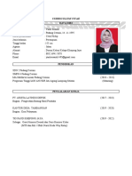 Curriculum Vitae Daftar Riwayat Hidup