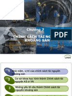 Chương 7 - Chính sách tài nguyên khoáng sản