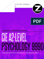 Caie A2 Psychology 9990 Psychology and Organisations