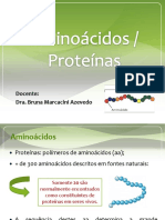 Aula 8 - AminoÃ¡cidos e ProteÃ - Nas D PDF