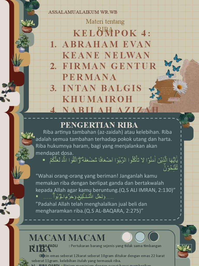 Dampak Riba pada Anak dan Keluarga | PDF