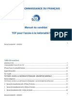 Manuel Du Candidat TCF Pour Lacces A La Nationalite Francaise PDF