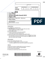 June 2018 (R) QP - Paper 1P Edexcel Physics IGCSE