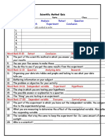 Scientific Method Vocabulary Worksheet