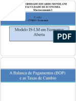 Aula Teorica Sobre o Modelo is-LM em Economia Aberta