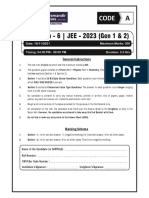 2023-JEE Main-6 - (Gen-1 & 2) Paper PDF
