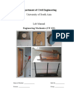 Engineering Mechanics Lab Manual