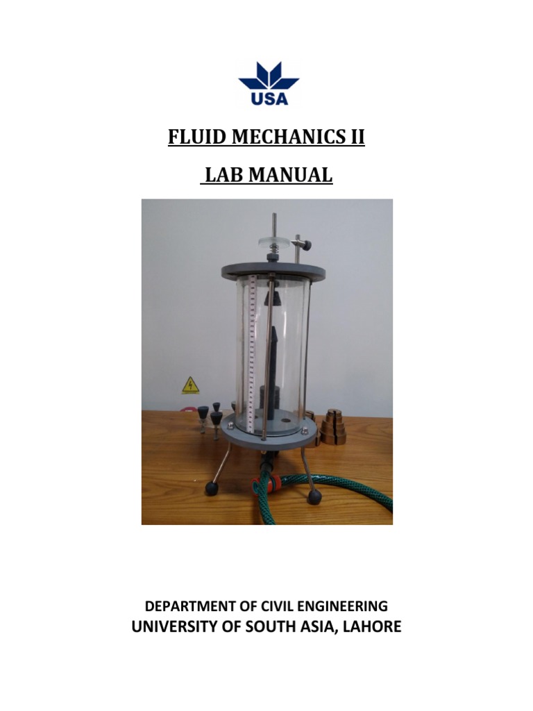 FLUID MECANICS II Lab Manual PDF Pump Turbine