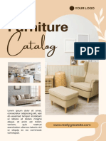Beige and Brown Bohemian Furniture Catalog Booklet PDF