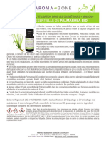 GC062 A - Precautions Huiles Essentielles - HE Palmarosa Bio