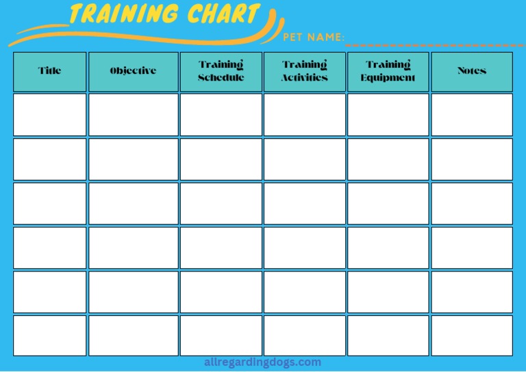 Printable Dog Training Plan Template PDF | PDF for Free Printable Dog Training Worksheets