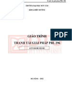 Giao Trinh Tranh Tai Giai Phap PBL. NUR 296 - 2023S - REF