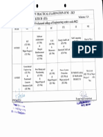 7th Sem External Time Table