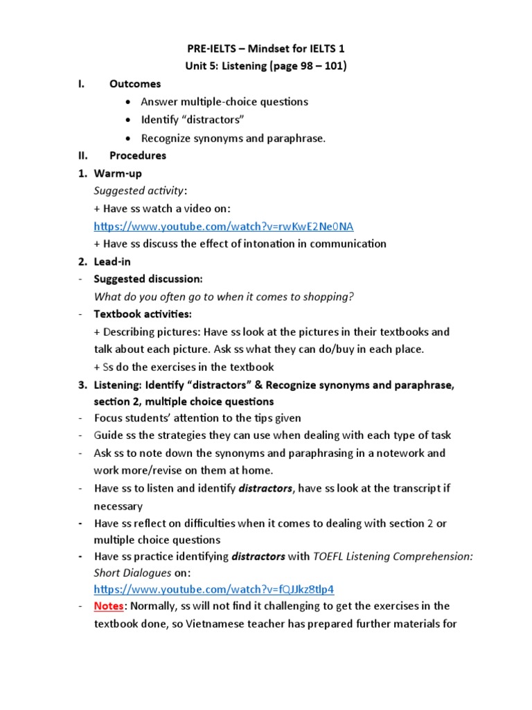 Unit 5 Listening Pdf