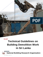 Draft Technical Guidelines On Building Demolition Work in Sri-Lanka