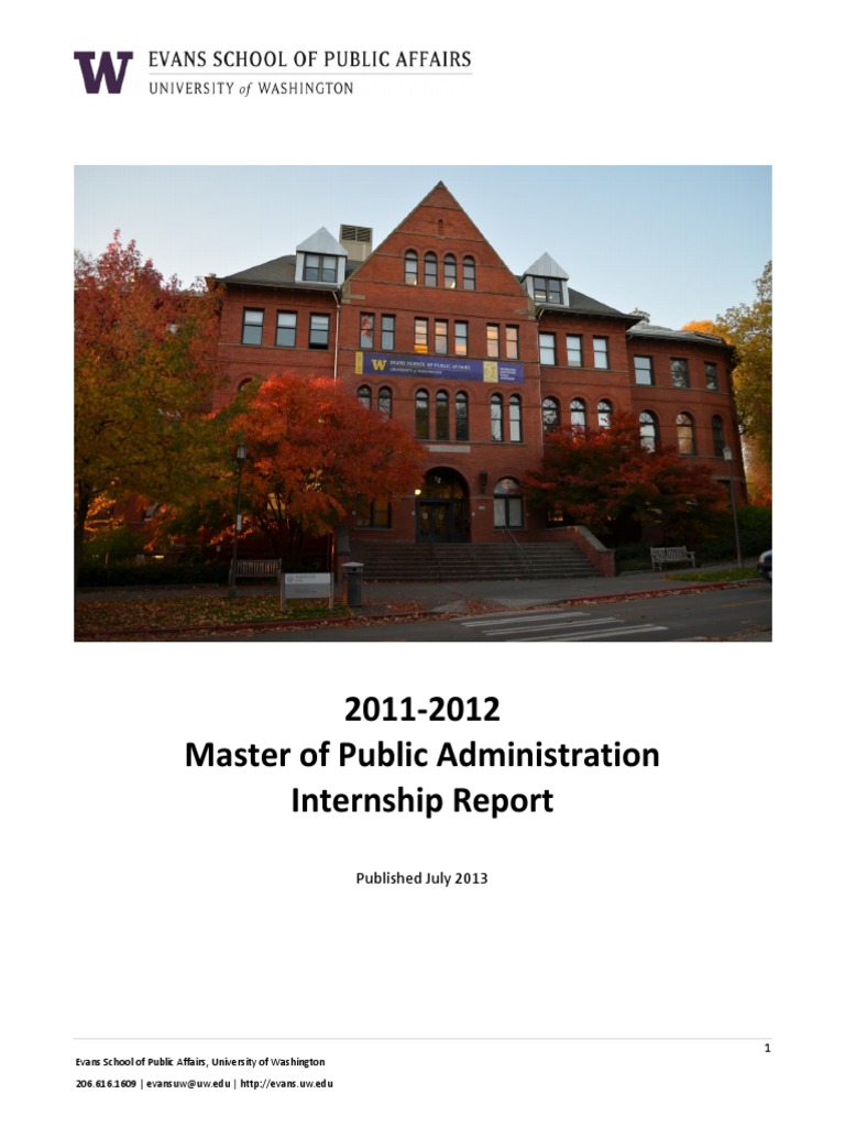 Public Administration Internship Report PDF PDF Internship Job