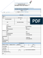 FICHA MATRÍCULA Educação Infantil