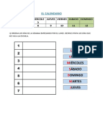 El Calendario - Act. Alex