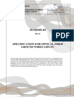 10-SDMS-03 Specification For Optical Fiber Ground Wires (OPGW) PDF