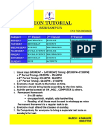 Neon Tutorial Timetable (2023-2024) PDF