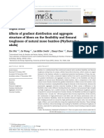 Effects of Gradient Distribution and Aggregate Structure of Fibers On The Flexibility and Flexural Toughness of Natural Moso Bamboo (Phyllostachys Edulis)