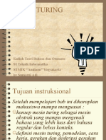 Mesin Turing: Kuliah Teori Bahasa Dan Otomata S1 Teknik Informatika STMIK "Amikom" Yogyakarta by Sumarni Adi