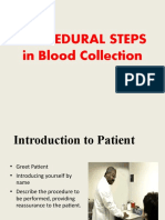 Procedure in Blood Collection Students