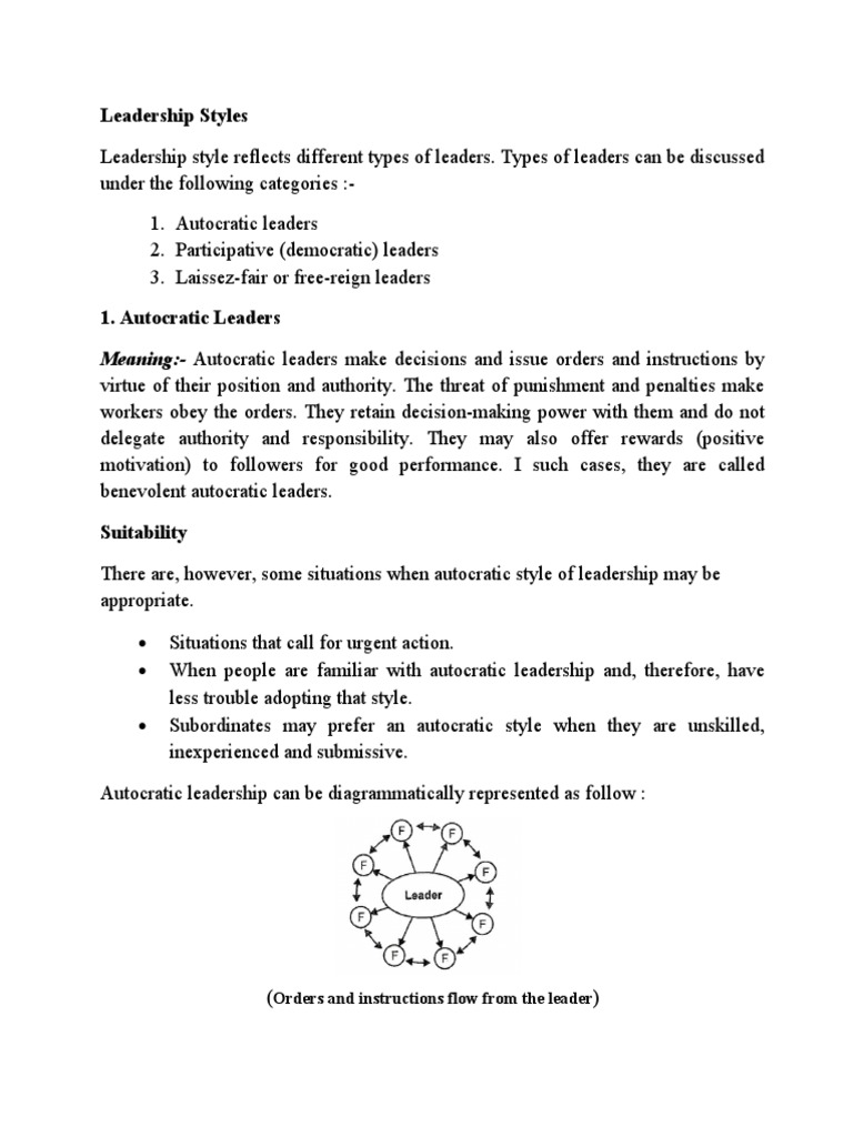 Leadership Styles 09.05.2023 | PDF | Leadership | Social Psychology