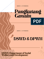 FILIPINO Organizations Presentation (DSWD and DPWH)