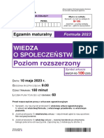 Matura 2023. Wiedza o Społeczeństwie - Poziom Rozszerzony