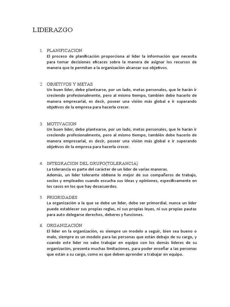 Estrategias Clave para el Liderazgo Efectivo | PDF | Planificación