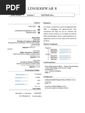 LINGESHWAR S (RESUME) - Copy (2)